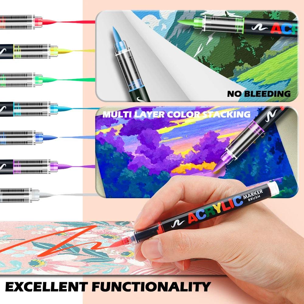Acrylic Markers | 48 Color Set | Toylandeu™