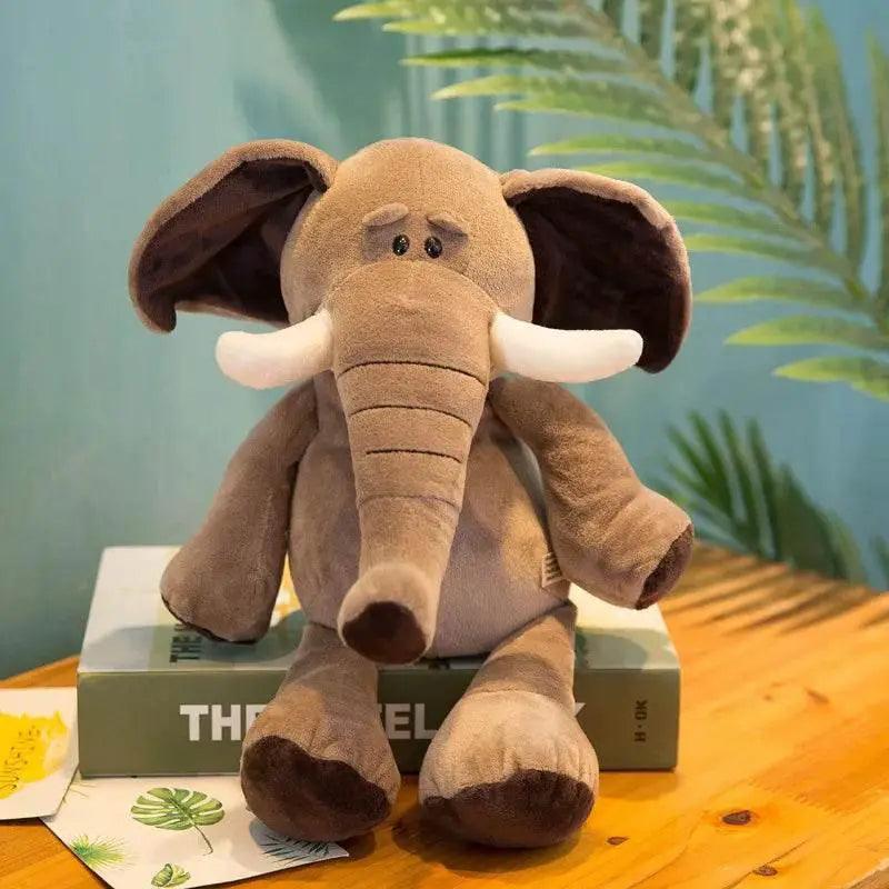  Safari Adventure Animal Plush Doll Set for Kids - 25cm Lifelike  -  ToylandEU™