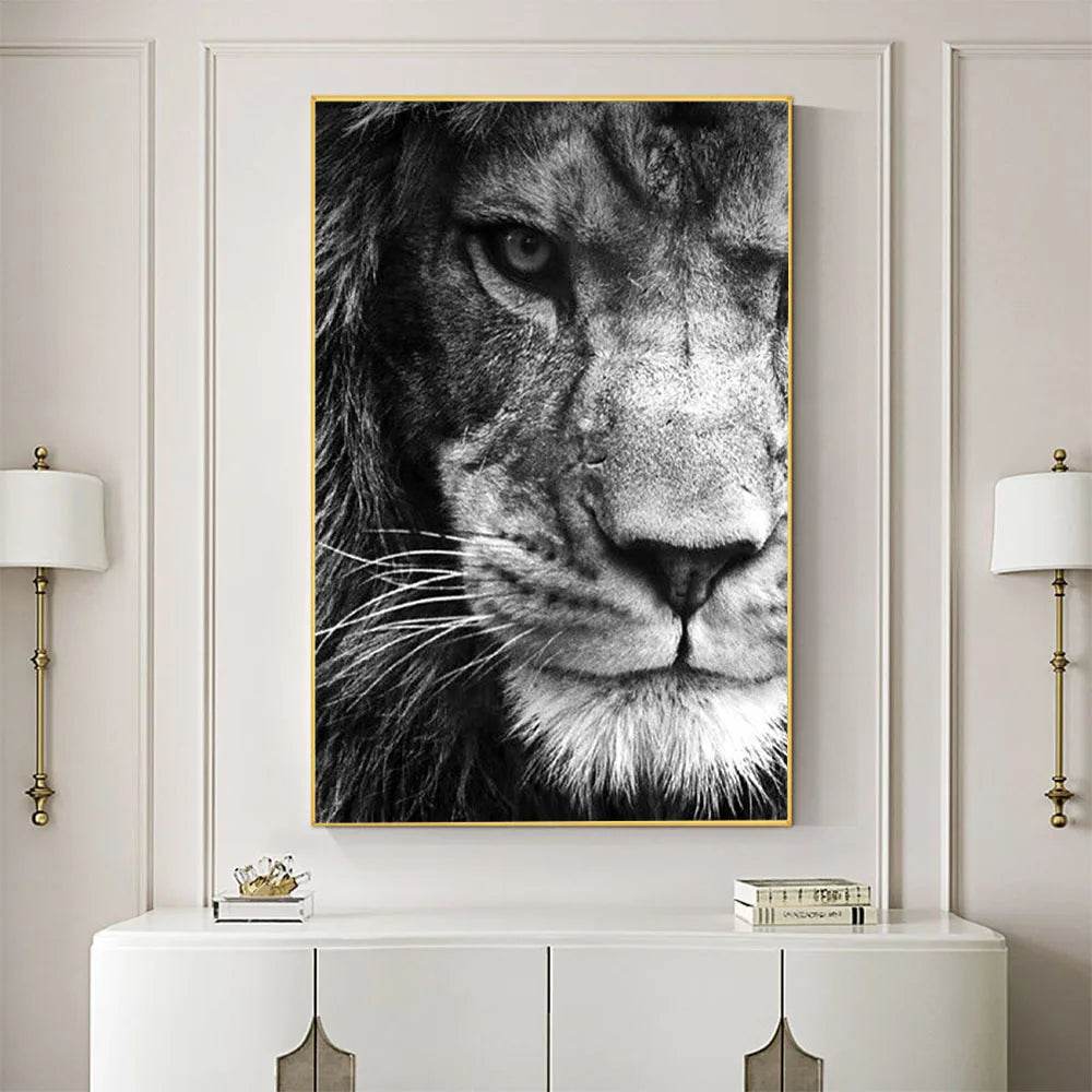 Safari Spirit DIY 11CT Cross Stitch Embroidery Kit - Tiger, Lion, Wolf, Owl Needlework Set with Cotton Threads and Printed Canvas for Home Décor - ToylandEU