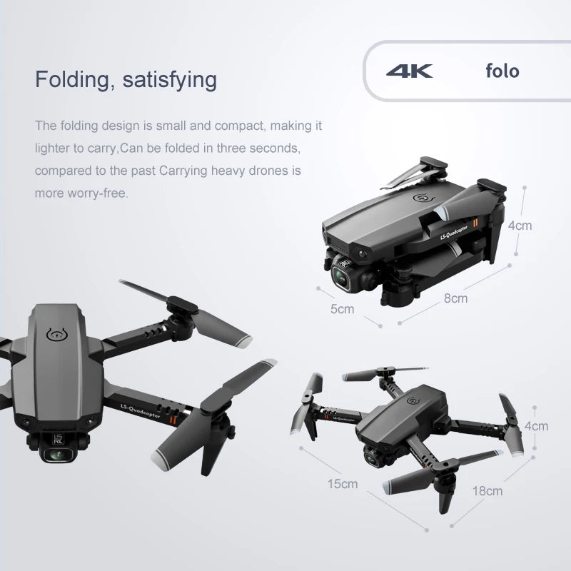 JINHENG XT6 Portable 4K Mini Drone - Perfect Gift for Young Flyers