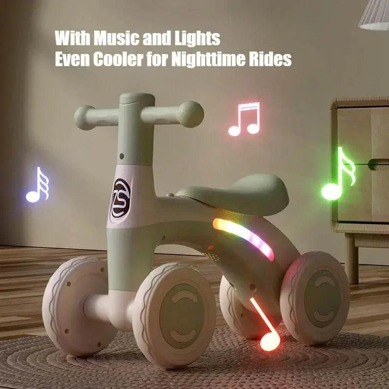  Safe Baby Balance Bike 4 Wheel Glide Toyland EU -  ToylandEU™