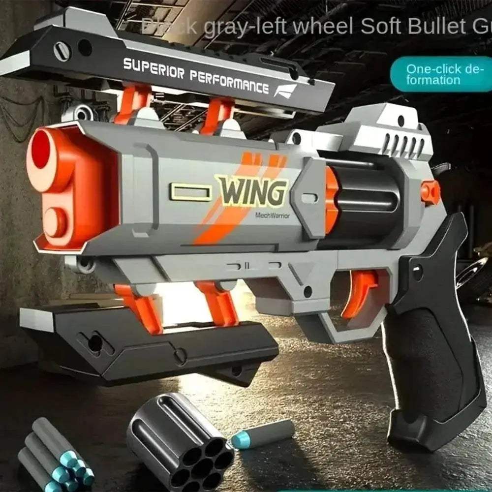  Safe Gun Toy Revolver For Kids Outdoor Shooting Game -  ToylandEU™