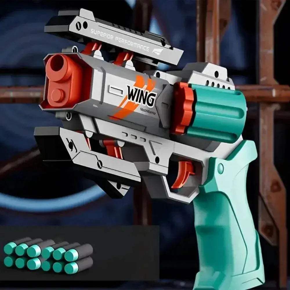  Safe Gun Toy Revolver For Kids Outdoor Shooting Game -  ToylandEU™