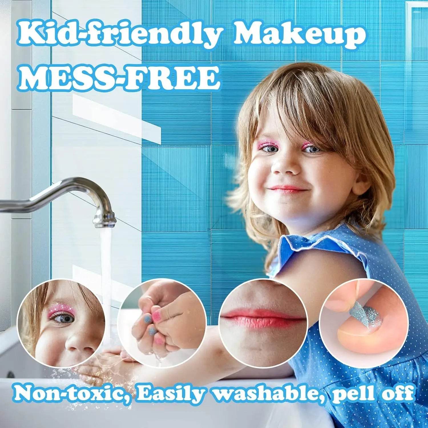 Safe Kids Makeup Kit Washable Real Makeup For Girls - ToylandEU