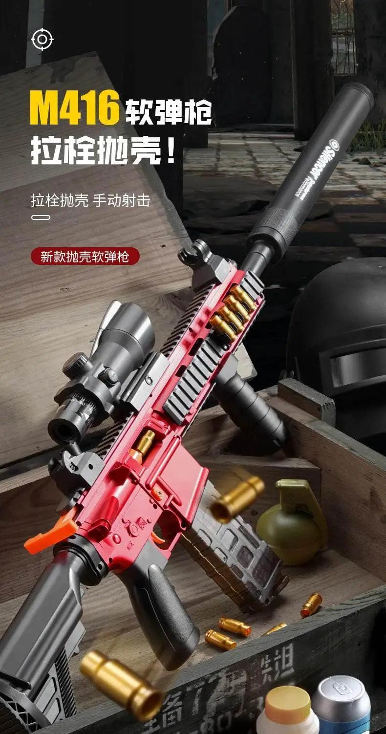  Safe Shell Throwing Soft Bullet Toy Gun Manual Mode Outdoor Game Model -  ToylandEU™