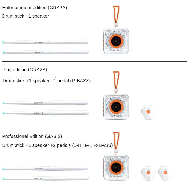 Portable Air Electronic Drum Kit For Beginners With Sticks
