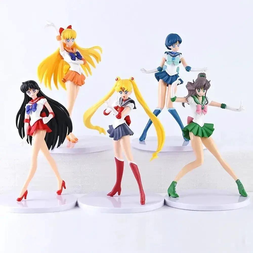  Sailor Moon Figures Set 7 Inch PVC Five Piece Bundle -  ToylandEU™