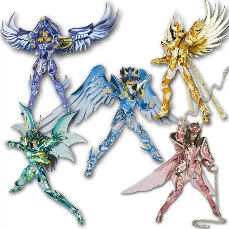Saint Seiya Anime Figurines, Shiryuu Hyoga Shun Ikki Action Figures Knights Of Zodiac 19 CM - ToylandEU