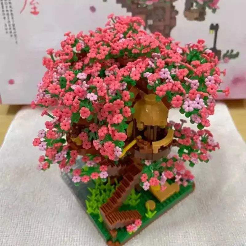 Sakura Bonsai Lego Kit for Her Valentine Gift DIY Decor - ToylandEU