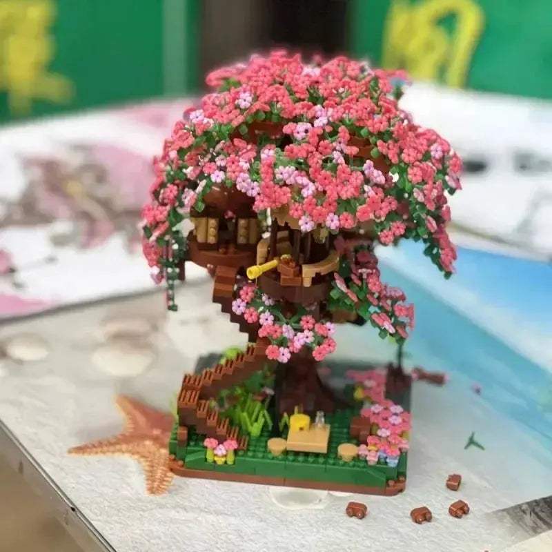 Sakura Bonsai Lego Kit for Her Valentine Gift DIY Decor - ToylandEU