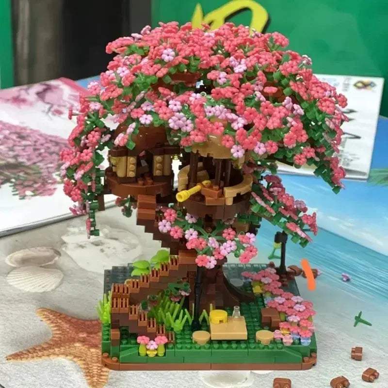 Sakura Bonsai Lego Kit for Her Valentine Gift DIY Decor - ToylandEU
