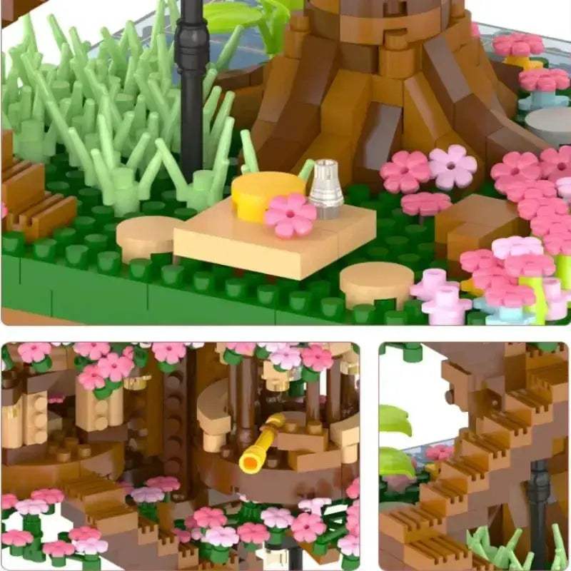 Sakura Bonsai Lego Kit for Her Valentine Gift DIY Decor - ToylandEU