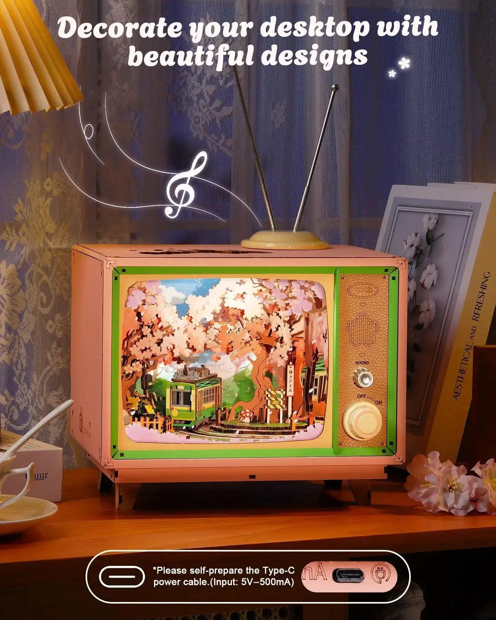  Sakura Dream DIY Music Box 3D Wooden Puzzle Lights -  ToylandEU™