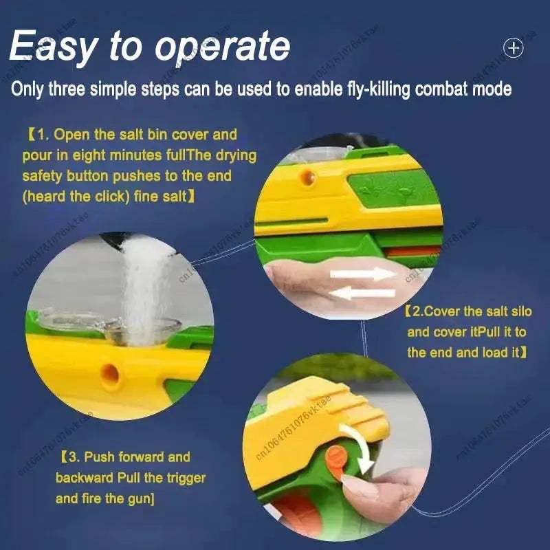 Salt Gun Toy Gun Mosquito Fly Shooter With Safety Shield - ToylandEU