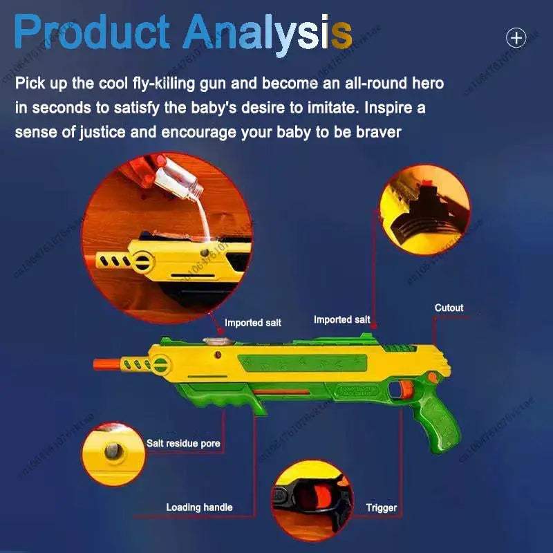 Salt Gun Toy Gun Mosquito Fly Shooter With Safety Shield - ToylandEU