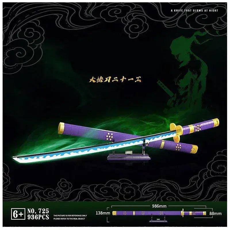 Samurai Sword Building Blocks Kit STEM For Anime Fans -  ToylandEU™