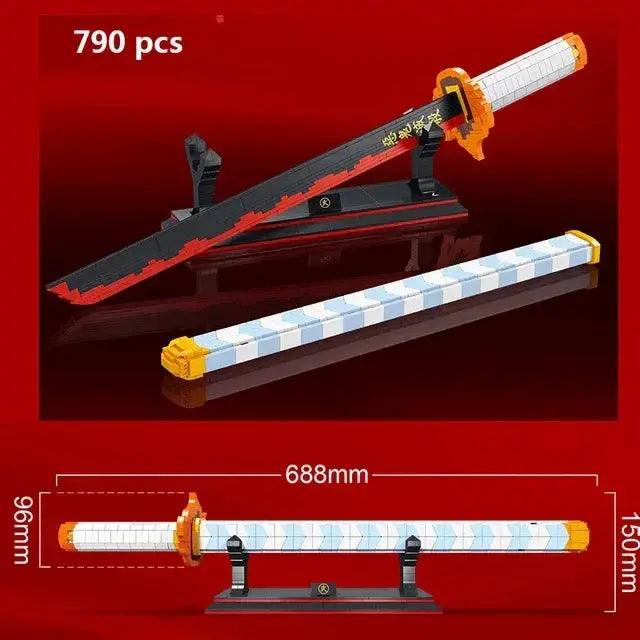  Samurai Sword Building Blocks Kit STEM For Anime Fans -  ToylandEU™