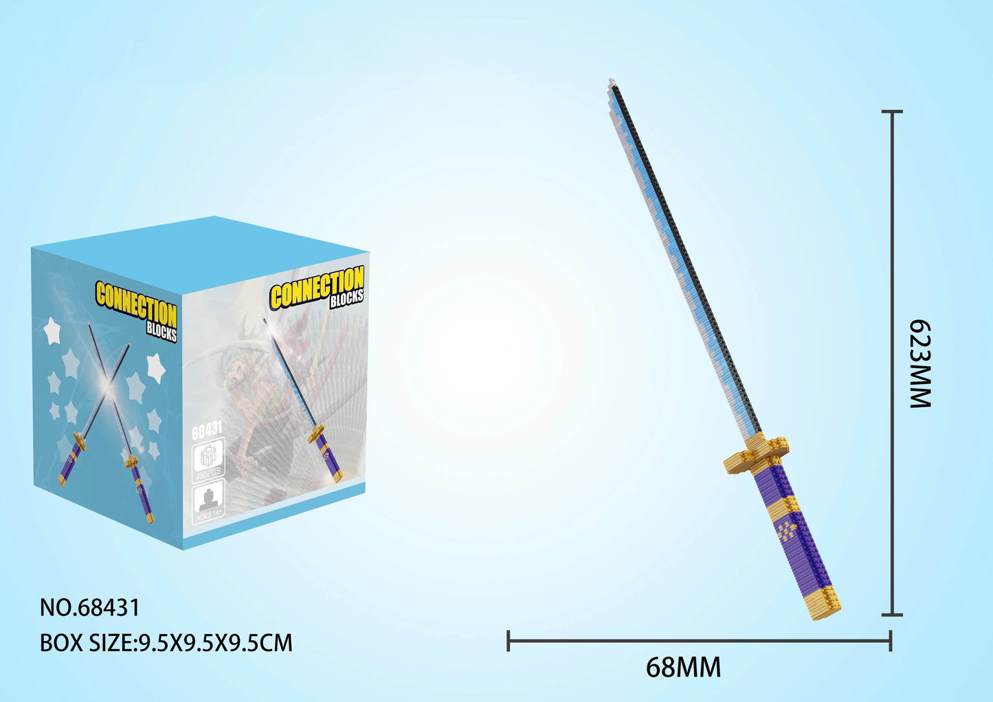 Samurai Sword Building Blocks Ninja Blade Katana Toys for Adults - ToylandEU