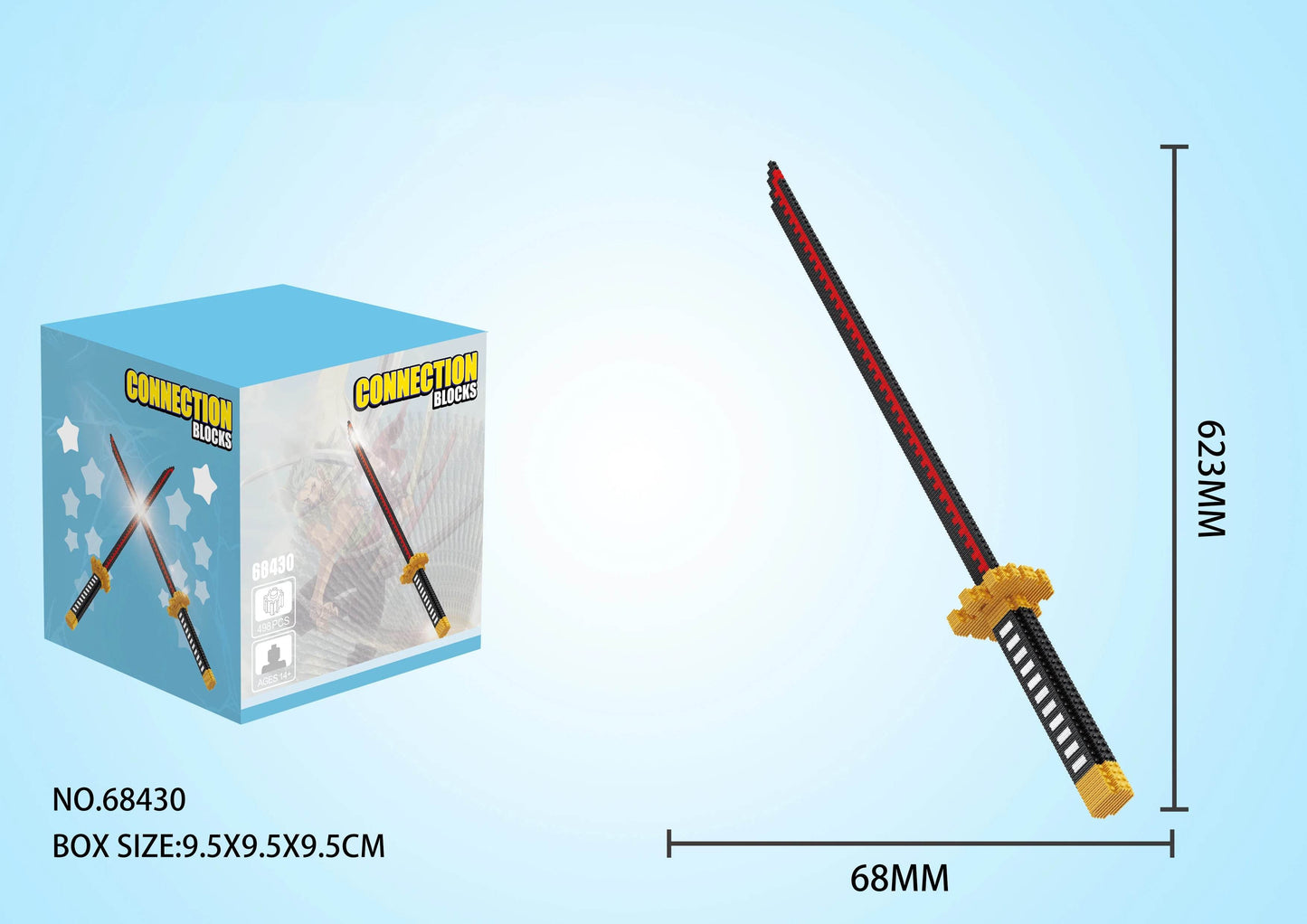 Samurai Sword Building Blocks Ninja Blade Katana Toys for Adults - ToylandEU