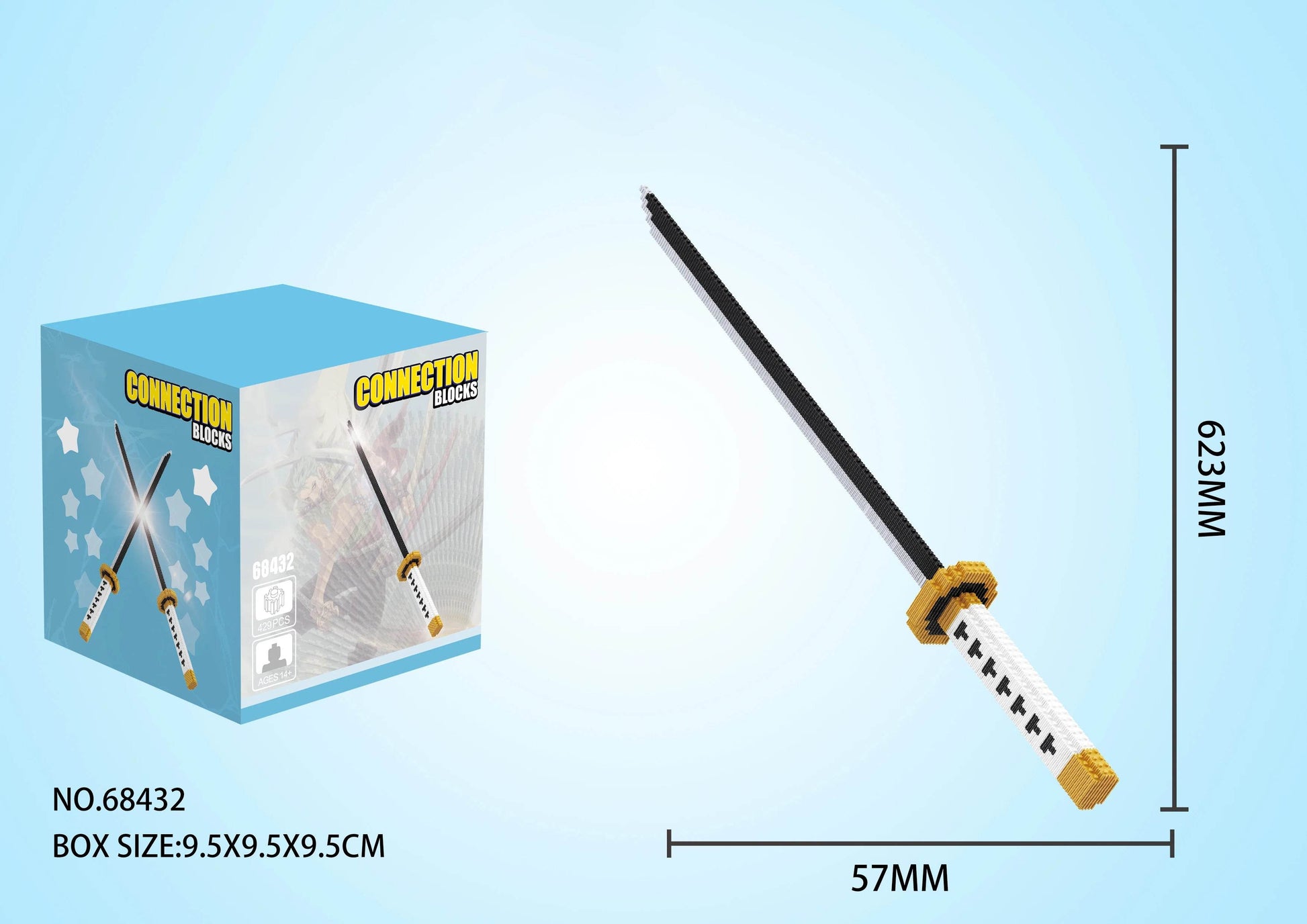 Samurai Sword Building Blocks Ninja Blade Katana Toys for Adults - ToylandEU