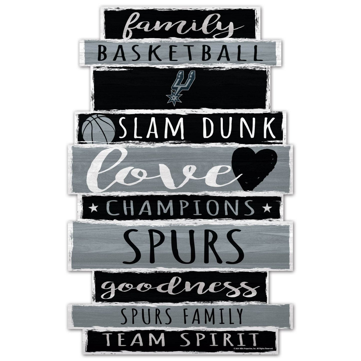 San Antonio Spurs 11x17 Wood Sign Established Date Decor - ToylandEU