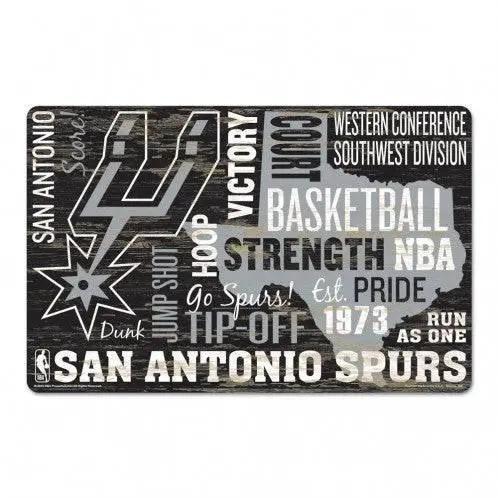  San Antonio Spurs 11x17 Wood Sign Wordage Design Colors -  ToylandEU™