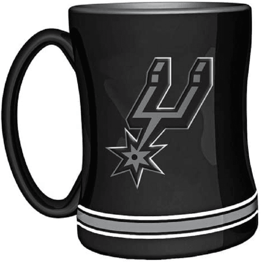 San Antonio Spurs 14 Oz Relief Coffee Mug Team Color - ToylandEU