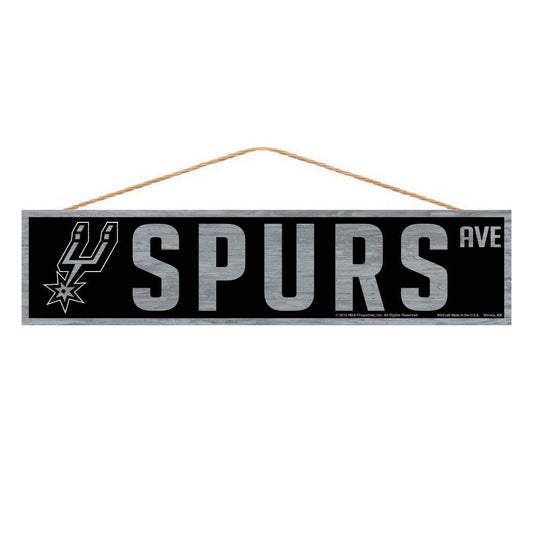 San Antonio Spurs 4x17 Wood Sign With Team Logo Wincraft - ToylandEU