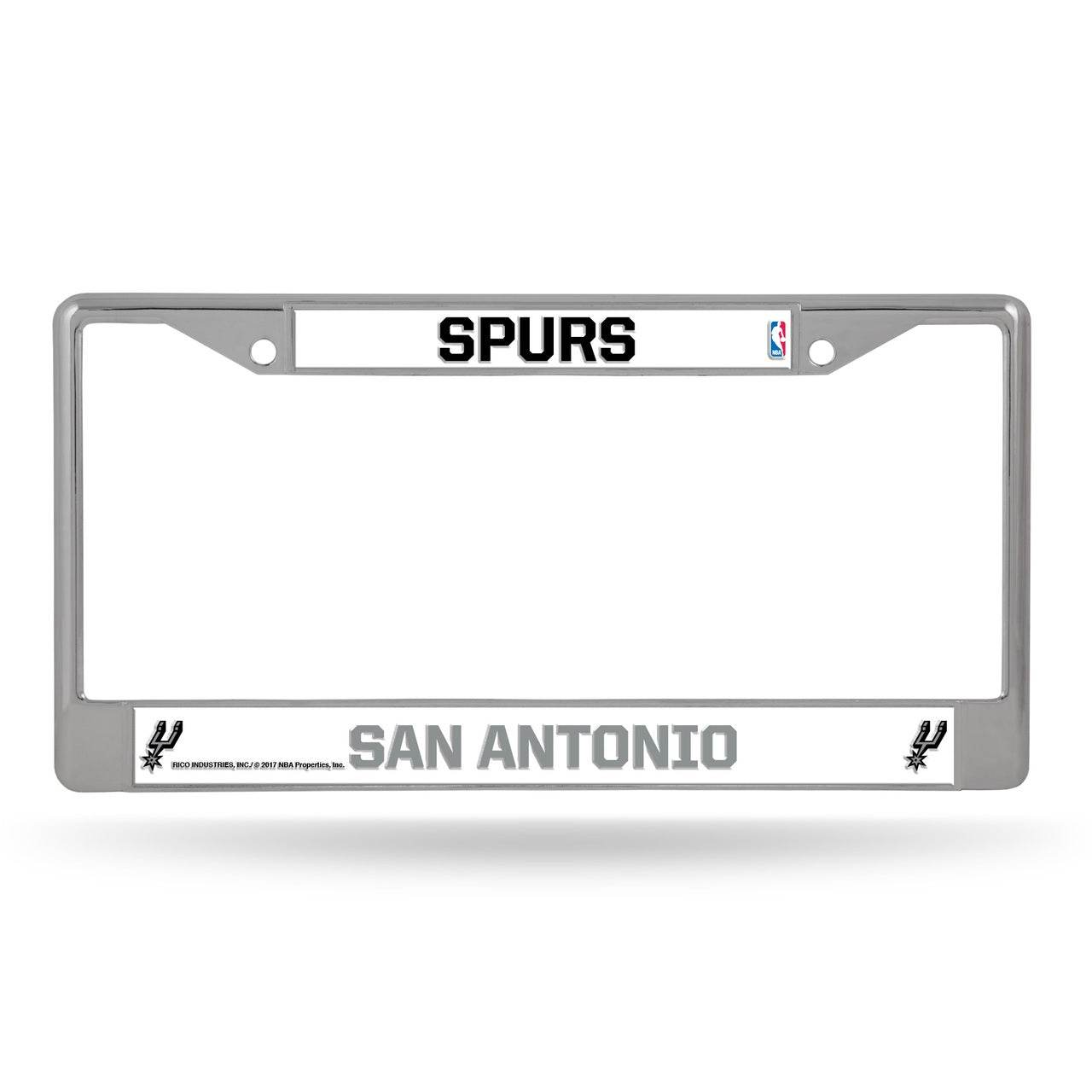 San Antonio Spurs Chrome License Plate Frame Raised Logo - ToylandEU