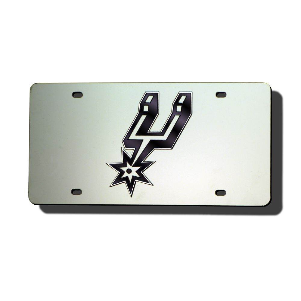 San Antonio Spurs Laser Cut Silver License Plate Order - ToylandEU
