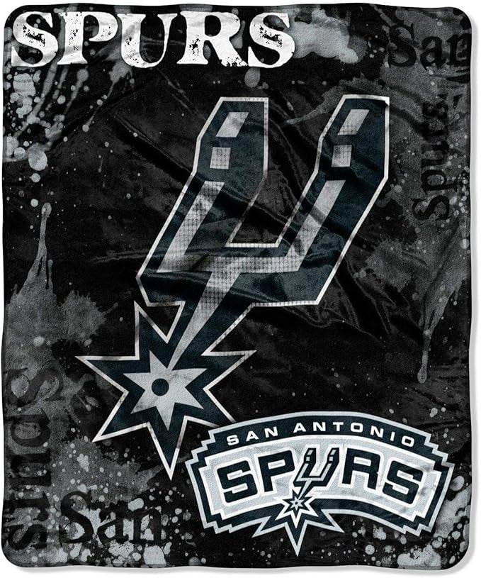 San Antonio Spurs Raschel Blanket 50x60 Drop Down Design - ToylandEU