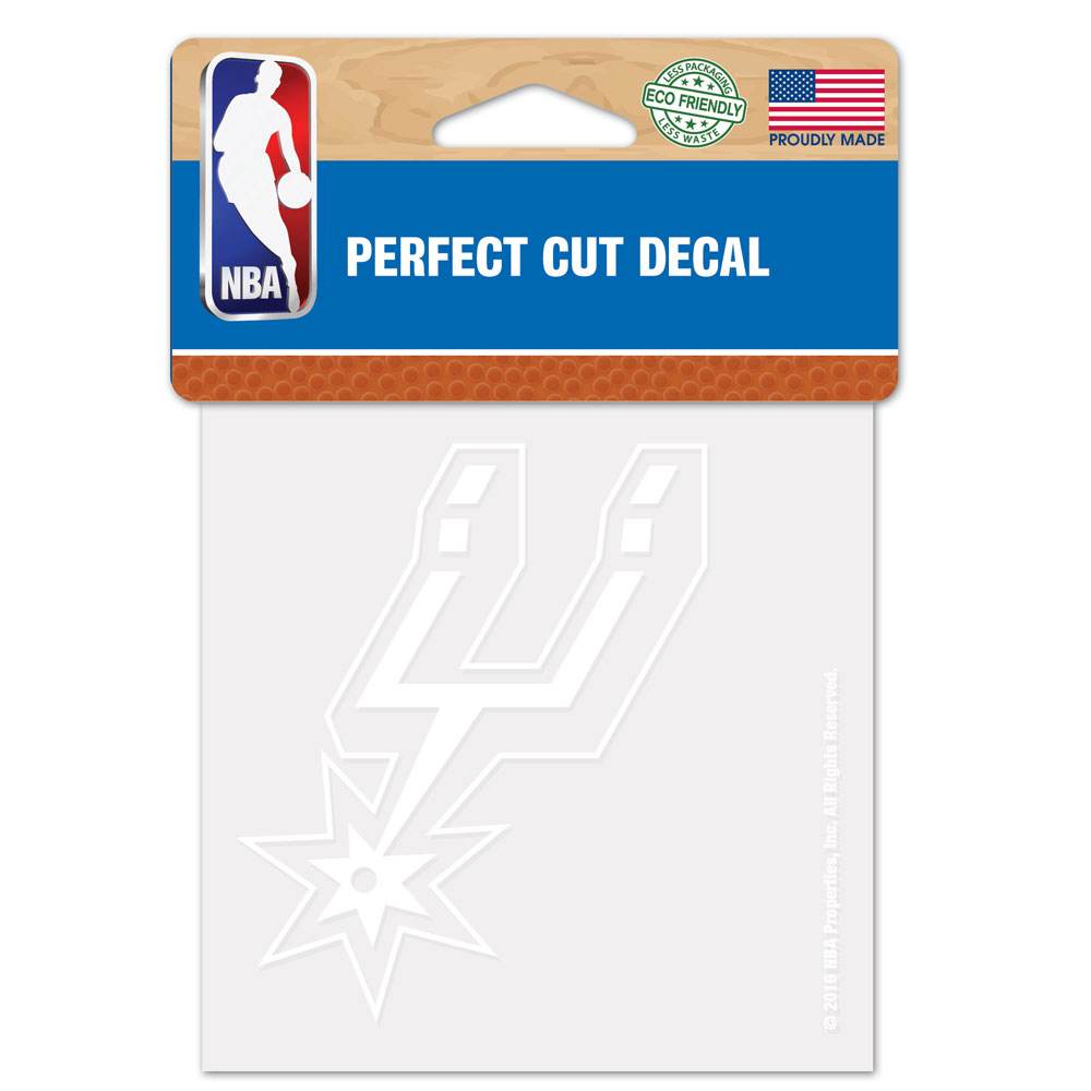 San Antonio Spurs White 4x4 Perfect Cut Decal Special Order - ToylandEU