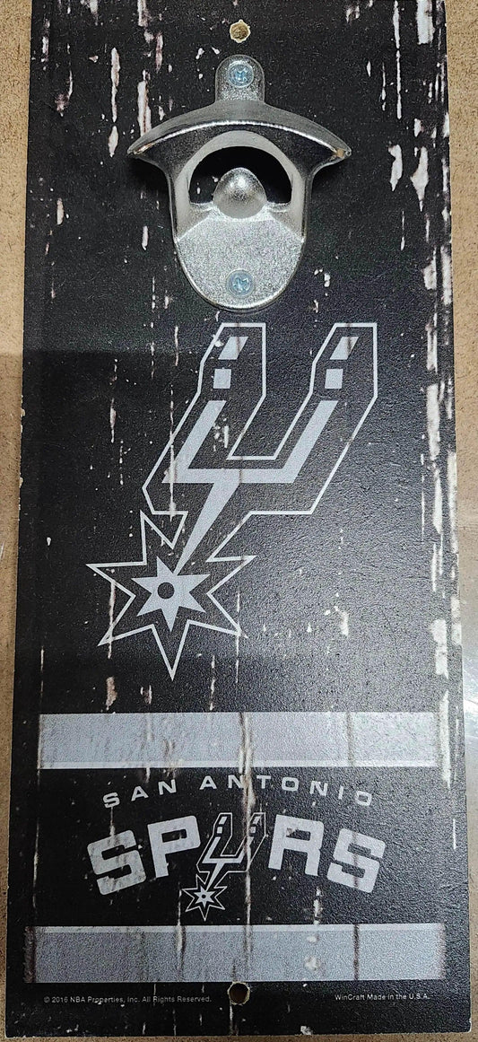 San Antonio Spurs Wood Sign Bottle Opener 5x11 Wall Decor -  ToylandEU™