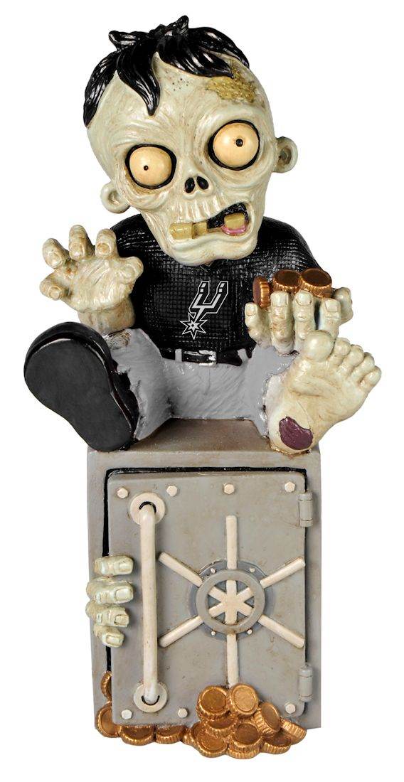 San Antonio Spurs Zombie Figurine Bank Resin Hand Painted - ToylandEU