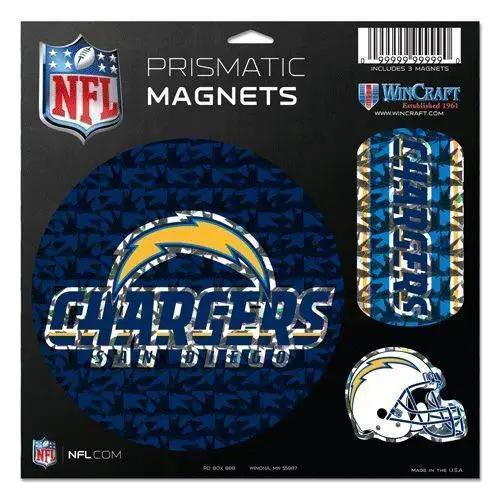  San Diego Chargers Die Cut Prismatic Magnets 11x11 Set of 3 Wincraft -  ToylandEU™