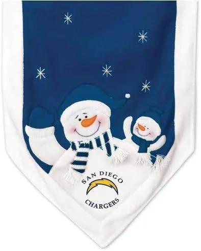  San Diego Chargers Snowman Table Runner 72x15 Inches -  ToylandEU™