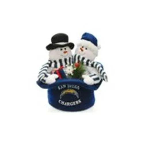  San Diego Chargers Snowmen Top Hat Holiday Decor CO -  ToylandEU™
