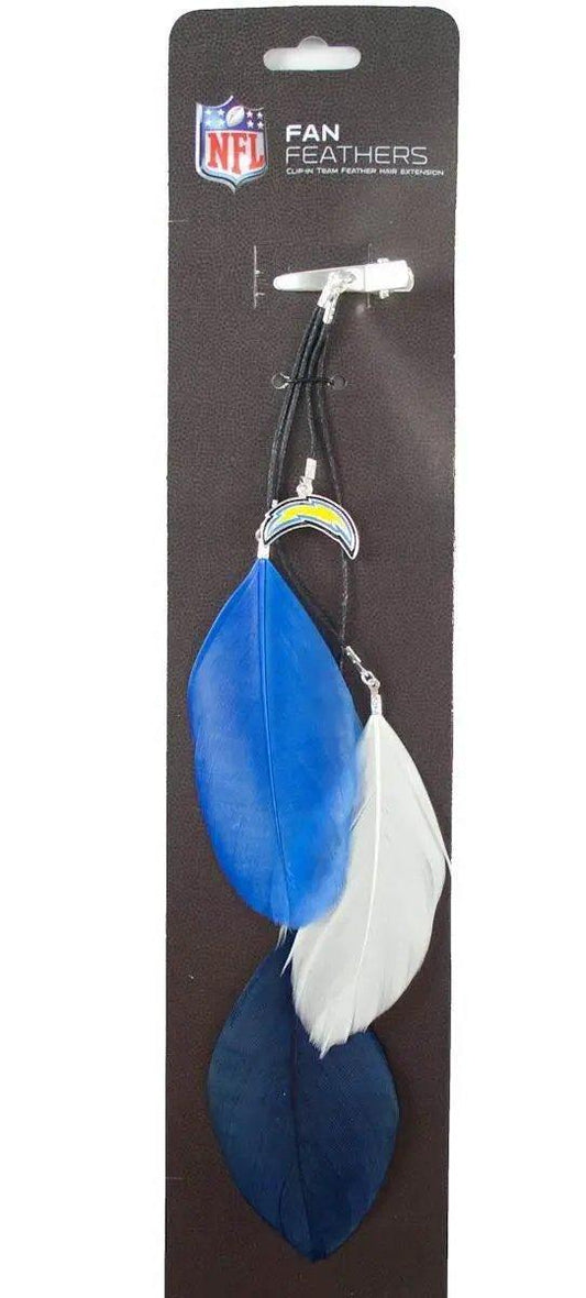  San Diego Chargers Team Color Feather Hair Clip Pewter Logo -  ToylandEU™
