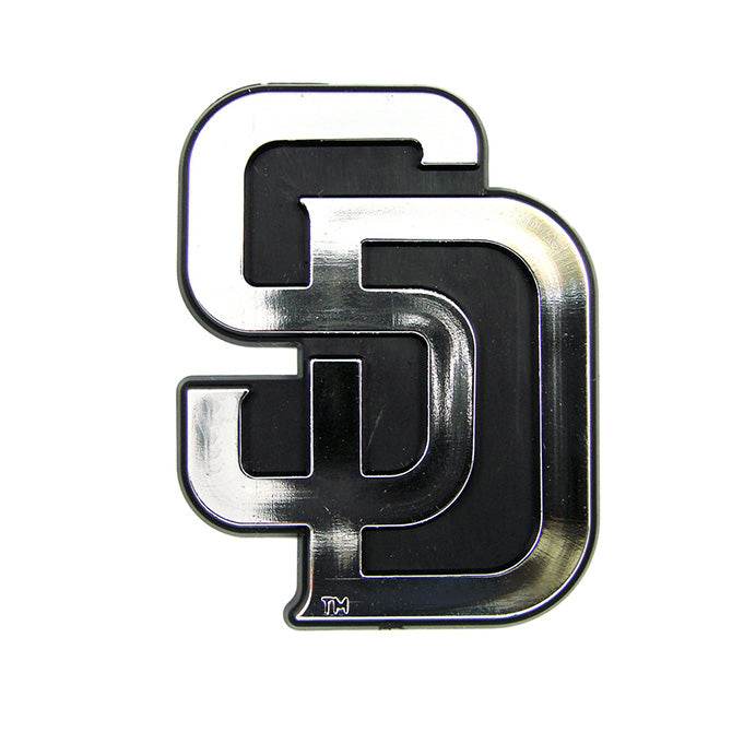 San Diego Padres Auto Emblem Silver Chrome Car Badge - ToylandEU