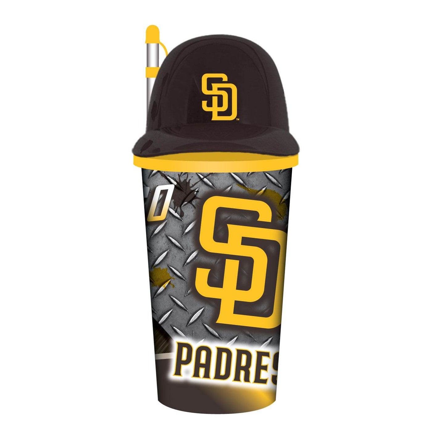 San Diego Padres Helmet Cup 32oz Plastic With Straw - ToylandEU