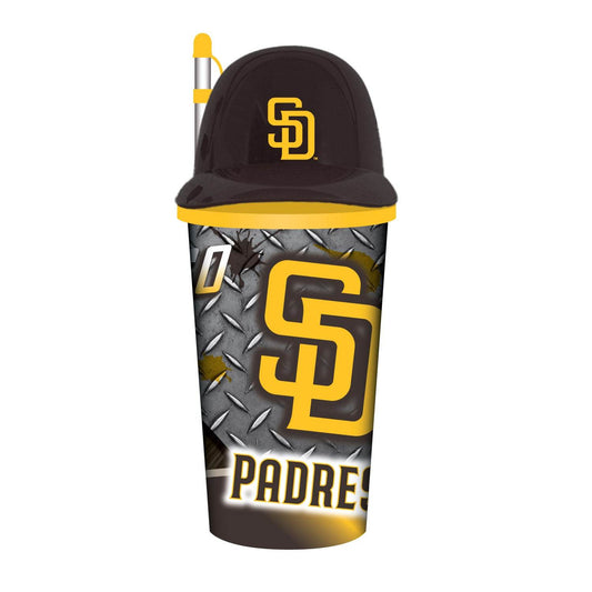 San Diego Padres Helmet Cup 32oz Plastic With Straw - ToylandEU