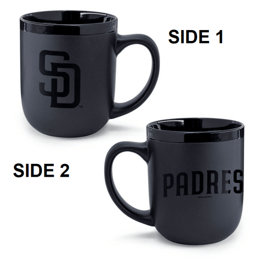 San Diego Padres Matte Black 17oz Ceramic Coffee Mug - ToylandEU