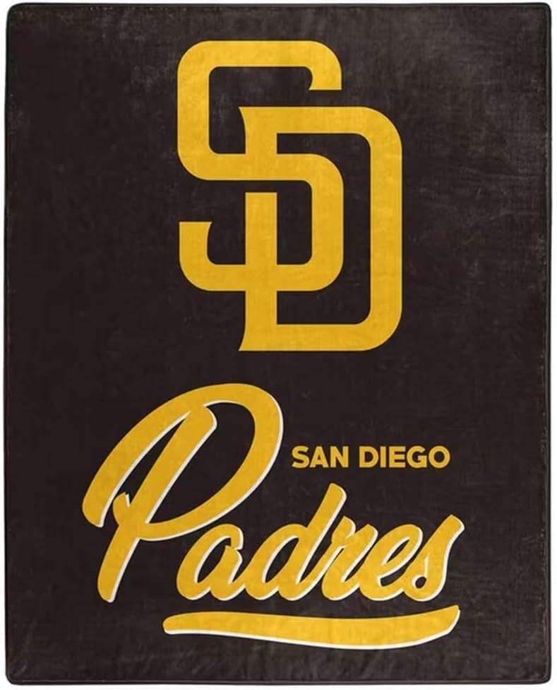 San Diego Padres Raschel Blanket 50x60 Signature Design - ToylandEU