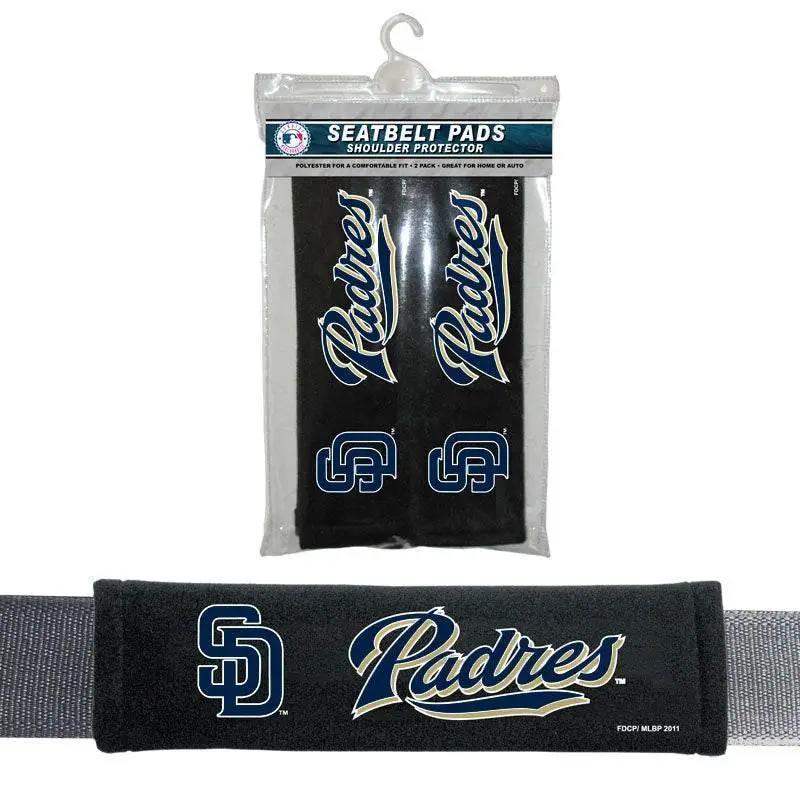  San Diego Padres Seat Belt Pads Set of 2 Velour Cushions CO -  ToylandEU™