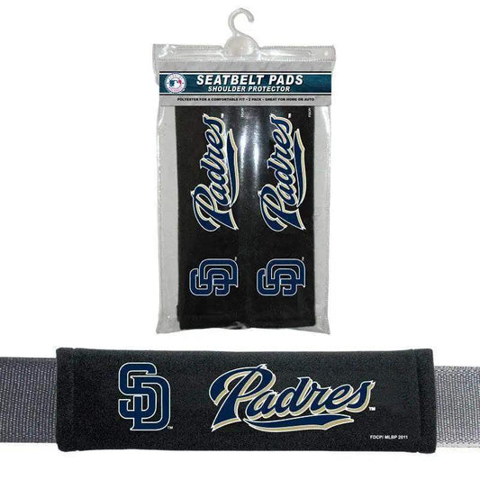  San Diego Padres Seat Belt Pads Set of 2 Velour Cushions CO -  ToylandEU™
