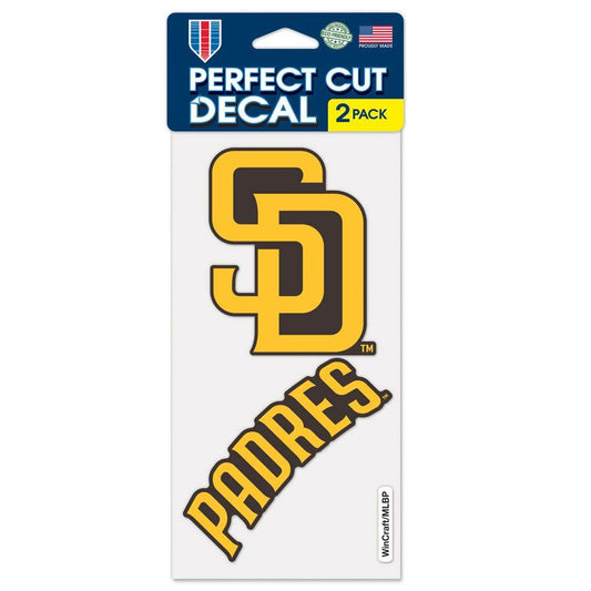San Diego Padres Set of 2 Die Cut Decals Outdoor Vinyl - ToylandEU