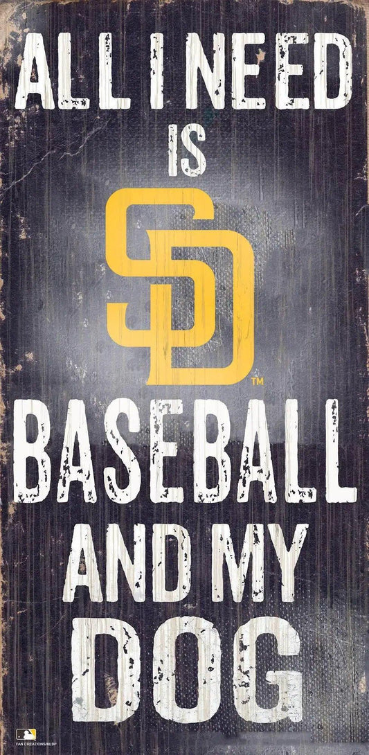  San Diego Padres Wood Sign 6x12 Baseball Dog Design -  ToylandEU™