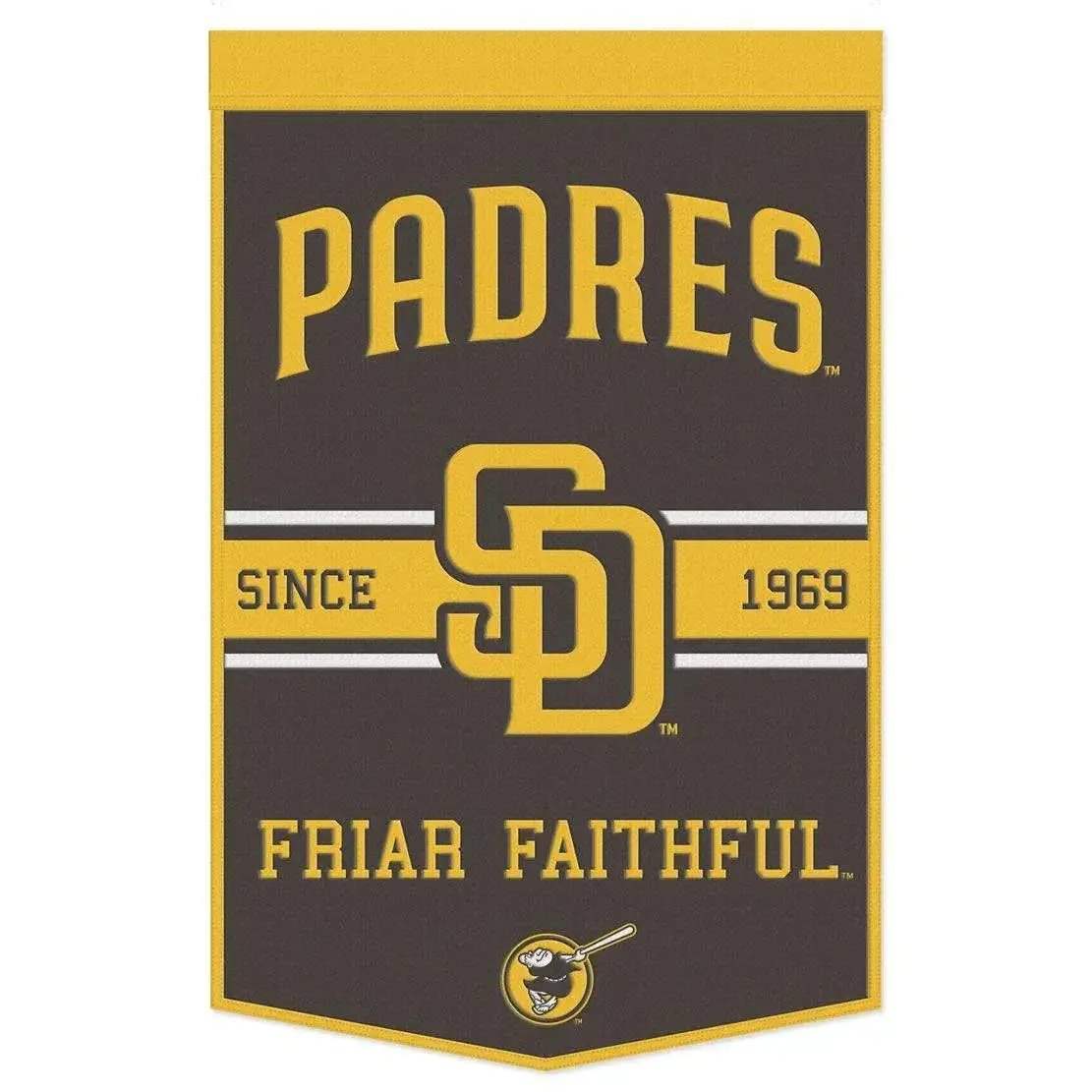  San Diego Padres Wool Banner 24x38 Dynasty Slogan Design -  ToylandEU™