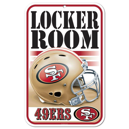 San Francisco 49ers 11x17 Plastic Locker Room Sign Wincraft - ToylandEU