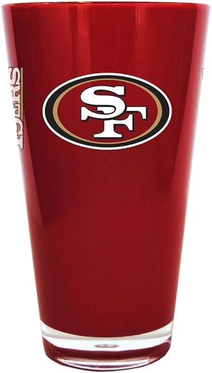 San Francisco 49ers 20 Oz Insulated Plastic Pint Glass - ToylandEU